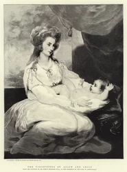 The Viscountess St Asaph and Child